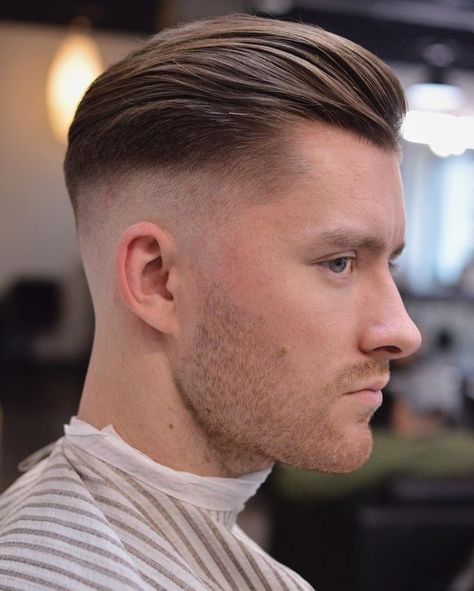 Mens Wavy Haircuts, Skin Fade Hairstyle, Slick Back Haircut, Mens Haircuts Straight Hair, Hair Cuts 2017, Military Haircut, Mens Hairstyles Fade, Mens Hairstyles Medium, Mens Hairstyles Thick Hair