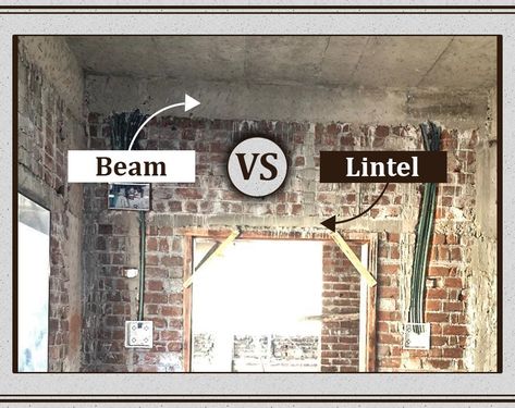 Both Lintel & beam are the horizontal members of the 🏢building; still they are different for each other. Read our article to clear your 🤔🤔confusion on both terms!!!  #beam #lintel #buildingstructure #construction #gharpedia Lintel Beam, Concrete Lintels, Structural System, Seismic Design, Brick Bonds, Beam Design, Beam Structure, Interlocking Bricks, Masonry Wall