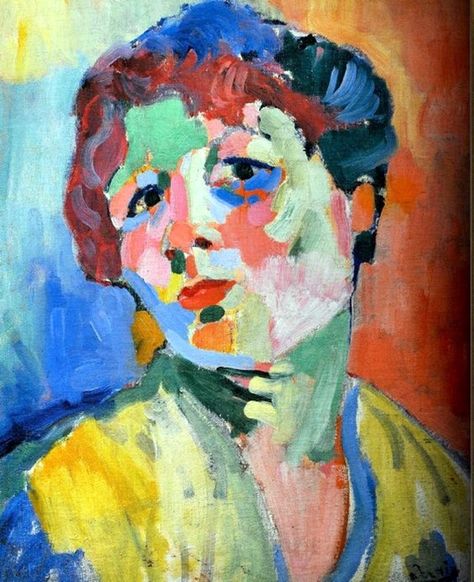 Influencing Fauvism Style Art Examples (14) Derain Andre, Art Fauvisme, Fauvist Art, Fauvism Art, Andre Derain, André Derain, Art Examples, Fauvism, Abstract Portrait