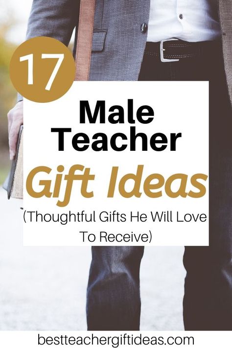 Need the perfect teachers gift for a male teacher? Find easy and cheap teacher gift ideas for men. #maleteacher #maleteachergift #teachersgift #teachersdaygift #teacherappreciationgif #teachersgiftformaleteacher Teacher Appreciation Gift Ideas For Men, Gift Baskets For Male Teachers, Best Gifts For Male Teachers, Gifts For Teachers Male, Teacher Appreciation Gifts For Men Teachers, Basket For Teacher Gift, Teacher Gifts Men, Inexpensive Gifts For Teachers, End Of The Year Teacher Gift Ideas Male