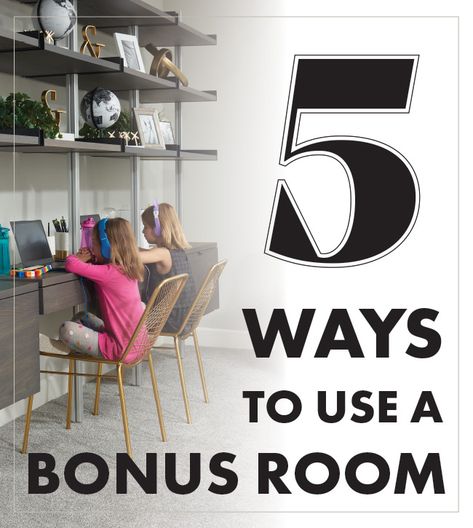 Game room, bonus room, rec room—whatever you choose to call it, an extra room in your house can come in handy with these five creative uses for the space. | Homeward™ | A blog for your new home journey | Richmond American Homes Bonus Room Office And Tv Room, What To Do With A Bonus Room, Cozy Bonus Room Ideas Upstairs, Flex Space Ideas Bonus Rooms, Extra Room In House Ideas, What To Do With An Extra Room, What To Do With Extra Room In House, Ideas For Extra Room In House, Extra Room Ideas Creative