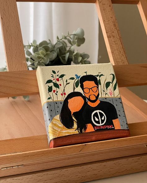 Taking orders for customised paintings🩷 dm to order!💌 Flat face illustrations - available on 3 sizes Prices are inclusive of Free shipping and mini easel Customised paintings, custom painting, handmade painting, handmade gifts, personalised gifts India, small business India, faceless painting, couple artwork, gifts for her, gifts for him #customisedgifts #customisedpaintings #customisedpainting #coupleart #facelessportrait #facelesspainting #handmadegifts #customizedpainting #custompaint... Couples Art Painting, Painting To Gift, Cute Couple Paintings, Painting For Couples, Small Handmade Gifts, Faceless Painting, Couples Painting Ideas, Iphone Wallpaper Travel, Face Illustrations