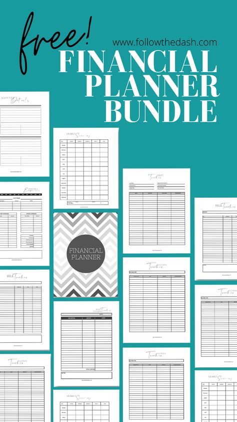 Financial Planner Bundle - Free Printables | Monthly Printable Planner by  Jennifer Braden free #academicplanner🌺 Printable Meal Planner Monthly, Business Planner Printables, Holiday Budget Planner, Printable Financial Planner, Budget Planner Ideas, Free Monthly Planner, Free Printable Monthly Planner, Financial Budget Planner, Financial Planner Printables