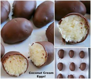 No Bake Coconut Cream Balls are a Holiday Favorite! Coconut Cream Eggs, Cream Eggs, Coconut Balls, Desserts Vegan, Melting Chocolate Chips, Creamed Eggs, Soften Cream Cheese, Incredible Recipes, Coconut Recipes