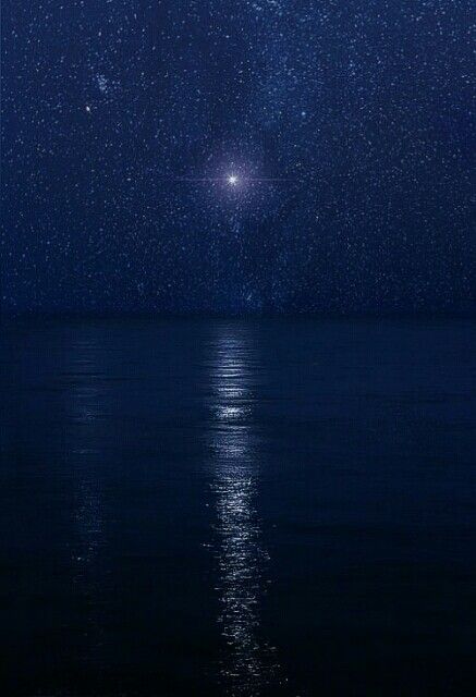 Stars In Ocean, Starry Beach, Ocean Stars, Ocean At Night, Star Ocean, Midnight Sky, Sky Sea, Blue Hour, Night Painting