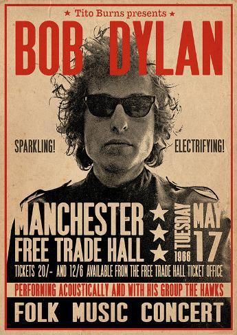 Bob Dylan Poster, Vintage Concert Posters, Rock Band Posters, Vintage Music Posters, Band Poster, Free Trade, Classic Bob, Musica Rock, Illustration Photo