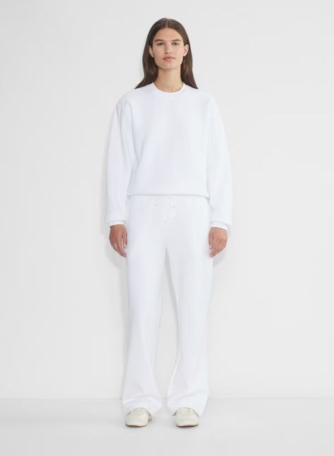 COZY FLEECE PERFECT BANDED WIDE SWEATPANT | Aritzia Aritzia White Sweatpants, Sweatpants Aritzia, Aritzia Set, Aritzia Sweatsuit, Aritzia Sweatpants, Monterey Style, Boyfriend Sweatpants, Wide Leg Sweatpants, 2024 Christmas