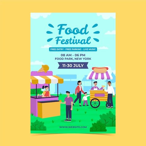 Festival Drawing Ideas, Food Festival Poster, Festival Poster Design, Festival Drawing, Drawn Food, Festival Poster, Festival Posters, Food Drawing, Color Pencil Drawing