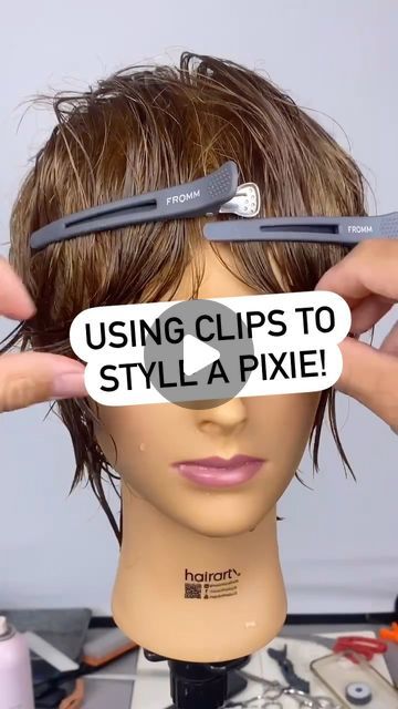 How To Style Short Flippy Hair, Shaggy Wavy Pixie, How To Get Piecey Hair, Short Textured Shag, Pixie Shaggy Haircut, Shaggy Pixie Bob With Bangs, Styling Long Pixie Haircut, How To Style A Pixie Bob, Shag Pixie Cut Fine Hair