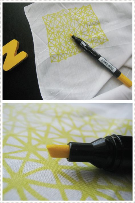 Fabric markers Diy Tricot, Painting Fabric, Diy Bricolage, Fabric Pen, Creation Couture, Fabric Markers, How To Dye Fabric, Diy Fabric, Craft Inspiration