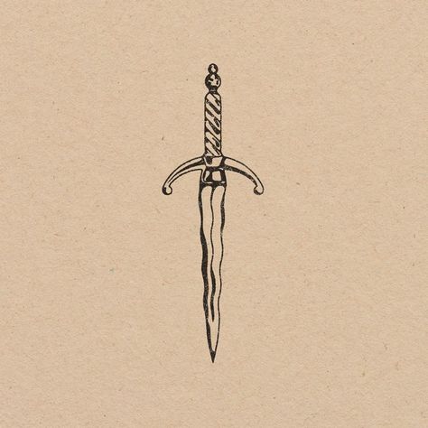 Small Knife Tattoos For Women, Knife In Back Tattoo, Fine Line Dagger Tattoo, Dainty Dagger Tattoo, Dagger Hand Tattoo, Dagger Back Tattoo, Antichrist Tattoo, Cute Dagger Tattoo, Dagger Tattoo Women