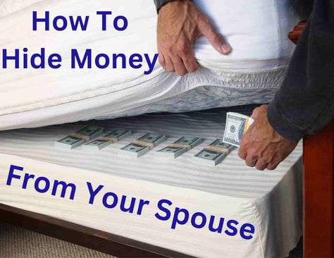 Money matters can be overwhelming during a divorce. Stay on top of your finances with these tips on hiding assets and cash: #financialplanning #divorce #hidingassets #moneytalk @suzeorman @daveramsey @newyorktime How To Hide Money, Ways To Hide Money, Financial Infidelity, Hiding Money, Hide Money, Secret Storage, Financial Security, Money Talks, Money Matters