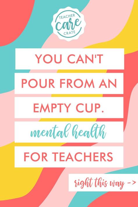 Wellness For Teachers, Teacher Wellness Ideas, Self Care For Teachers, Burnout Self Care, Teacher Mental Health, Teacher Self Care, Tips For Mental Health, Teacher Wellbeing, Music Workshop