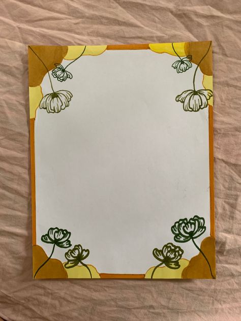 Using Alcohol Markers and bondpaper Cute Aesthetic Border Design, Marker Border Designs, Sst Project Border Design, Border Design Ideas For Bond Paper, Note Book Border Design, Design Bond Paper, Design Ideas For Bond Paper, Design For Bond Paper, Aesthetic Border Ideas