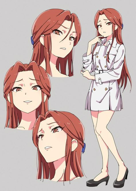 Cute Female Character Design, Poses Anime, Pelo Anime, Seni 2d, Desen Anime, Drawing Faces, Anime Expressions, Digital Painting Tutorials, Anime Drawings Tutorials