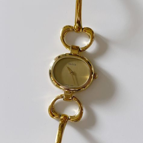 Gucci gold plated oval bangle watch from the 90s will be available today at 5pm pacific time! Gucci Watch Women, Oval Watch, Oval Bangle, Jewelry Piercing, Bangle Watches, Gucci Watch, Body Jewelry Piercing, Watch Women, August 8