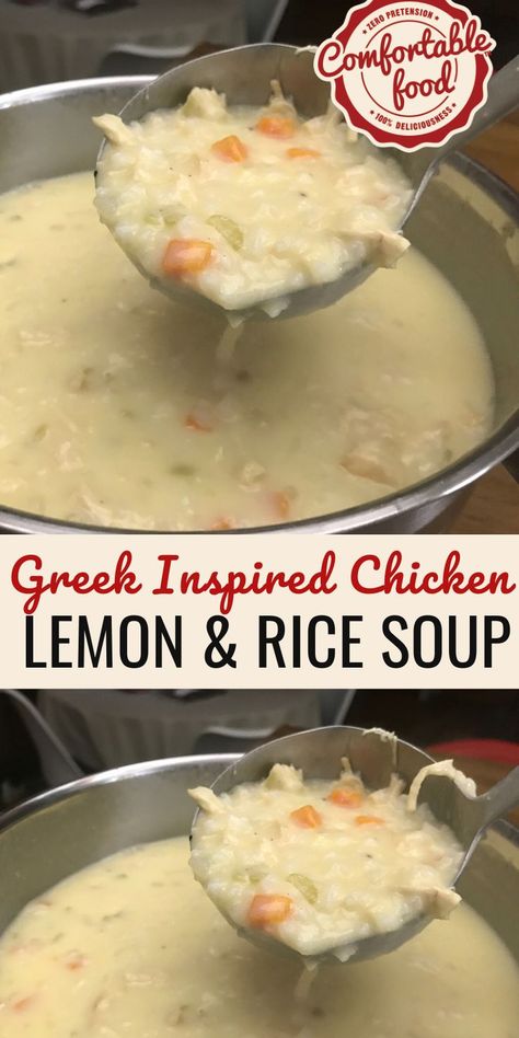 Turkey Lemon Rice Soup, Greek Cream Of Chicken Rice Soup, Greek Chicken Rice Soup, Lemon Chicken Wild Rice Soup, Easy Chicken Lemon Rice Soup, Creamy Lemon Chicken Rice Soup, Lemon Chicken Soup Greek, Greek Chicken And Rice Soup, Lemon Rice Soup Recipe