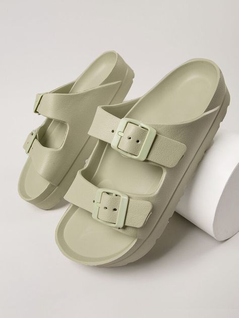 Free Returns ✓ Free Shipping On Orders $49+ ✓. Double Buck Lug Sole Platform Sandals- Women Slides at SHEIN.