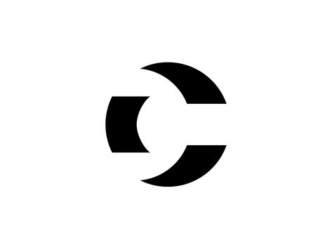 Giovanni Linzas, Brand Identity Designer - A letter C logo made for fun. One of my favourite logos, because it has a perfect shape. Letter C Logo Design Ideas, C C Logo Design, One Letter Logo, C Logo Design Letter, C Logo Design Ideas, C Letter Design, C Typography, I Logo Design, Letter C Design