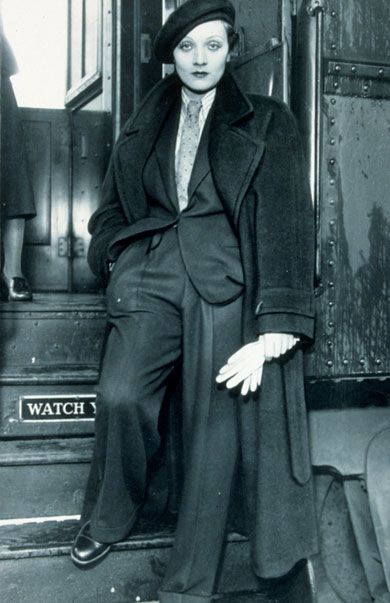 Marlene Dietrich, inspiration for characters such as Dillinger,Jesse James and Capone. Male characters who may played by females. (strong) Istoria Modei, Don Pedro, A Man In A Suit, Man In A Suit, Soft Dramatic, Jean Harlow, Look Retro, Marlene Dietrich, Jesse James