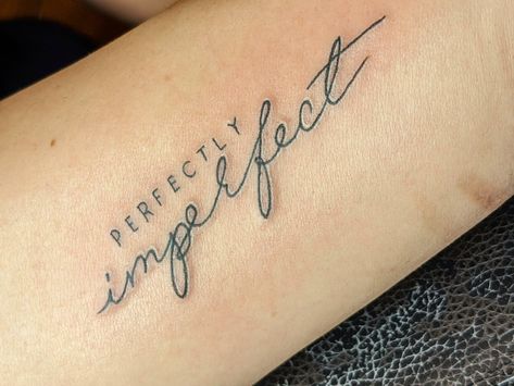 Forearm Tattoo for Women Womens Forearm Tattoo Small, Simple Four Arm Tattoos For Women, Girly Word Tattoos, Self Love Arm Tattoos For Women, Back Of The Arm Tattoo For Women Quotes, Tattoos For Confident Women, Inspirational Arm Tattoos For Women, Wrist Tattoos For Women Writing, Forearm Tattoos Women Small