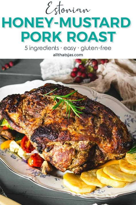 Roast Oven, Paleo Honey Mustard, Easy Honey Mustard, Leftover Pork Roast, Estonian Food, Holiday Roast, Honey Mustard Recipes, Pork Roast In Oven, Honey Pork