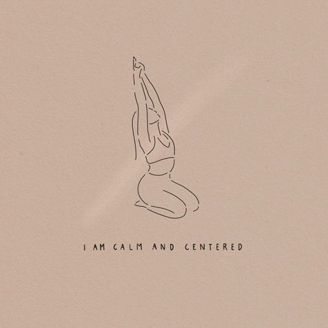 Yoga Aesthetic Inspiration, I Am Calm, Minimal Quotes, Pilates Quotes, Yoga Drawing, Corepower Yoga, Yoga Information, Arte Yoga, Yoga Illustration