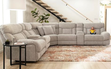 Bobs Furniture Reviews on Bobs Furniture Reviews Modern Reclining Sectional, Sitting Room Ideas Cozy, My Everest, Sectional Living Room Decor, Sectional Living Room Layout, Reclining Sofa Living Room, Power Reclining Sectional Sofa, Bobs Furniture, Sectional Sofa With Recliner