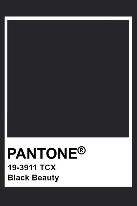 Pantone Black Beauty Bleu Pantone, Pantone Tcx, Pantone Swatches, Pantone Palette, Pantone Colour Palettes, Colour Board, Black Beauty, Colour Schemes, Color Pallets