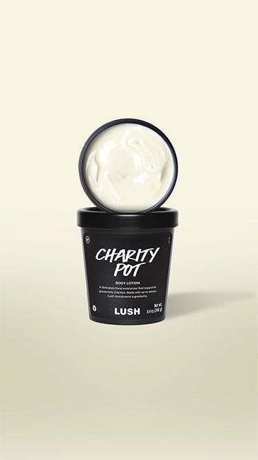 Charity Pot Hand and Body Lotion | LUSH Moringa Oil, Aloe Gel, Geranium Oil, Handmade Cosmetics, Floral Scent, Smells Amazing, Ylang Ylang, Cocoa Butter, Jojoba Oil