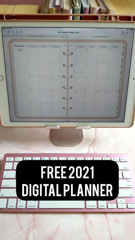 Free Digital Planner 2021 iPad & Android, for Goodnotes Notability Xodo Noteshelf travelplannerjournal #plannerparaimprimir #dayplanner. Digital Planner Calendar, Digital Planner Ideas, Free Digital Planner, Digital Planner For Goodnotes, Planner For Goodnotes, Unique Planner, Study Apps, Ipad Hacks, Ipad Tutorials