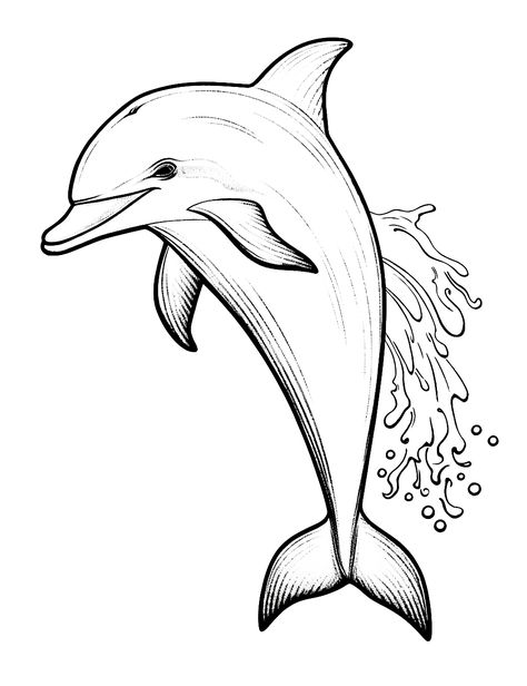 Fall Coloring Sheets Free Printable, Animal Coloring Pages Free Printable, Dolphin Pictures, Dolphin Drawing, Fall Coloring Sheets, Happy Squirrel, Dolphin Coloring Pages, Forest Backdrops, Coloring Pages Free Printable