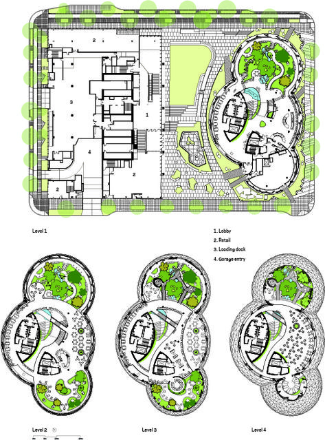 Sphere Architecture, Amazon Spheres, Museum Concept, Architecture Site Plan, Geodesic Dome Homes, Dotted Drawings, Landscape Design Drawings, Building Sketch, Garage Entry