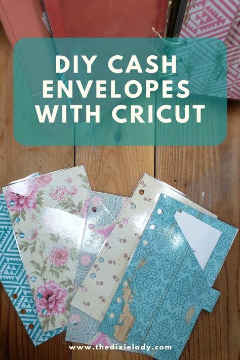 DIY Cash Envelopes with Cricut: Laminated with Tabs - The Dixie Lady Cash Envelopes Cricut, Money Envelope Template Cricut, Cricut Cash Envelopes, Diy Budget Envelopes, How To Make Laminated Cash Envelopes, Diy Laminated Cash Envelopes, Laminated Envelopes Diy, Diy Budget Planner Cash Envelopes, Cute Cash Envelopes