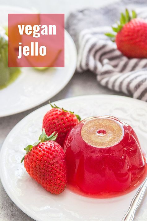 Vegan Jello, Jello Fruit Salads, Homemade Jello, Jello Mold Recipes, Fruity Dessert, Vegan Candy, Vegan Snack Recipes, Vegan Candies, Jello Recipes