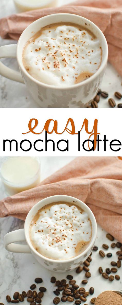 Warm Up this Winter with this Easy Mocha Latte Recipe! Mocha Cappuccino Recipe, Espresso Maker Recipes, Cold Hot Chocolate, Hot Chocolate Ideas, Mocha Latte Recipe, Cold Appetizers Easy, Coffee Recipes Hot, Nonalcoholic Drinks, Cappuccino Recipe