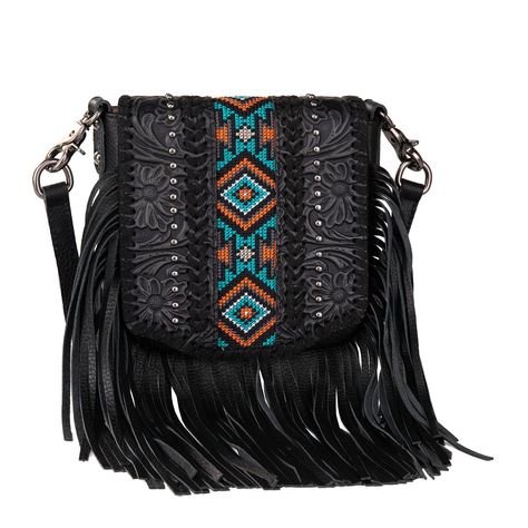 PRICES MAY VARY. Fringe crossbody purse: Made of genuine leather. Vintage floral tooled with embroidered aztec.Criss-cross stitch detail.Antique silver embellishments.Whipstitch on the flap with magnetic button closure. Lobster clasp which can convert to clip bag. Detachable adjustable shoulder straps (48"). Inside of the crossbody includes an open pocket; A zipper pocket on the back. Measured 8'' X 2.5" X 6.5" (Drop 24"). PLEASE NOTE :IT IS SMALL SIZE CROSSBODY BAG. Fringe Crossbody Purse, Leather Fringe Purse, Festival Fits, Country Festival, Fringe Crossbody Bag, Western Purses, Fringe Purse, Purses For Women, Women Crossbody Bag