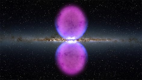 According to Ervin Laszlo, the coherence of the atom and the galaxies is the same coherence that keeps living cells together, cooperating to form life. When a complex system made up of many interacting parts is... Akashic Field, Gamma Rays, Galactic Center, Giant Bubbles, Electromagnetic Spectrum, Neutron Star, Rocket Science, Bubble Art, Blowing Bubbles