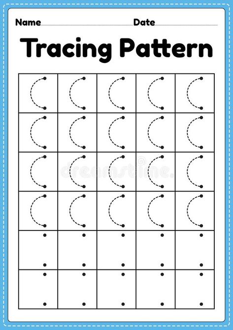 Circle Tracing Worksheets Preschool, Pattern Tracing Worksheet, Slanting Lines Worksheets, Tracing Lines Preschool Free Printable, Curve Lines Pattern, To Improve Handwriting, Prewriting Worksheets, Lines Worksheet, Preschool Activity Sheets