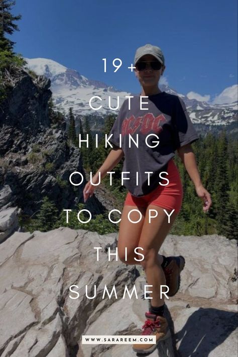 Looking for the perfect hiking outfits to elevate your summer adventures? I've rounded up the best hiking outfit ideas to keep you stylish, comfortable, and ready for the trail. Summer 2024 is upon us, and it's the perfect season to hit the trails with some fresh hiking outfits. Whether you're gearing up for a weekend camping trip or an intense day hike, having the right outfit is essential for both comfort and style. What to wear on a hiking date. #hiking #outfit Summer Trail Outfit, Hiking In Summer Outfits, Colorado Camping Outfits, What To Wear Hiking Summer For Women, Dressy Hiking Outfit, Summer Trekking Outfit Women, Chic Hiking Outfit Summer, Phoenix Hiking Outfit, What To Wear On A Hike Summer