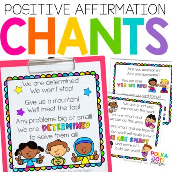 Everyone could use extra encouragement! ❤️ Create a positive classroom environment with these 3 chants! They will remind students that they are smart, determined, awesome problem solvers! Each chant goes along with a familiar tune. You can use these chants as part of your morning meeting, during tran... Attention Chants Classroom, Morning Meeting Affirmations, Class Affirmation Chant, Positive Chants, Kindergarten Affirmations, Kindergarten Chants, Classroom Affirmations, Classroom Chants, Testing Encouragement