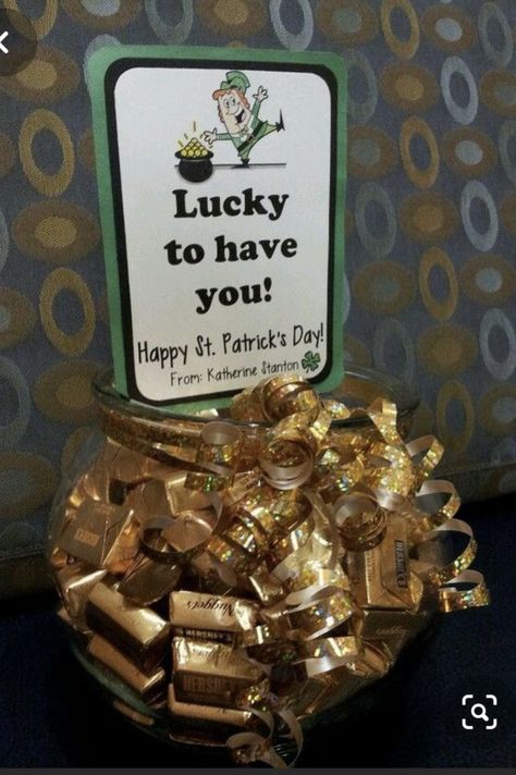 Employee Break Room, Sant Patrick, Staff Appreciation Gifts, Goldfish Bowl, Volunteer Appreciation, Staff Gifts, Employee Recognition, Employee Appreciation Gifts, Saint Patties