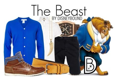 "The Beast" by leslieakay ❤ liked on Polyvore featuring Accutron by Bulova, Myths, River Island, Comme des GarÃ§ons, Brooks Brothers, Steve Madden, Peggy Li, women's clothing, women and female Princesses Outfits, Beast Outfit, Disney Character Outfits, Disney Dapper Day, Princess Inspired Outfits, Beast Costume, Disney Princess Outfits, Disney Themed Outfits, Disney Board