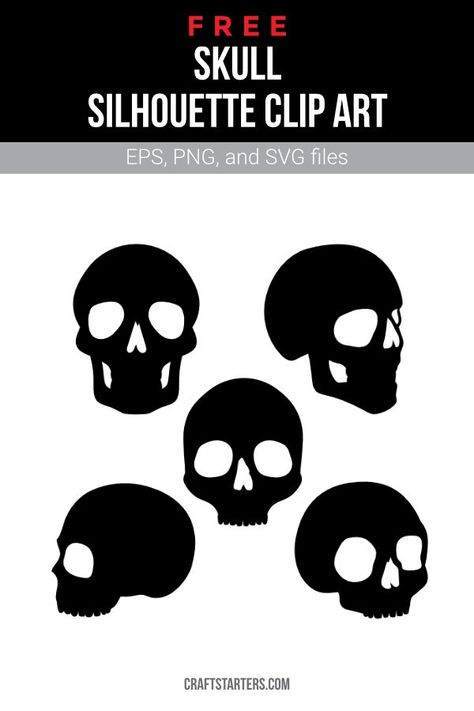 Skull Silhouette Stencil, Skull Sillouhette, Skull Svg Free, Skull Clip Art, Skull Template, Skull Silhouette, Skull Clipart, Simple Skull, Lace Skull