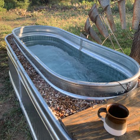 Stock Tank Hot Tub, Stock Tank Swimming Pool, Stock Pools, Tank Swimming Pool, Diy Stock Tank, Stock Tank Pool Diy, Diy Hot Tub, Outdoor Tub, Mini Pool