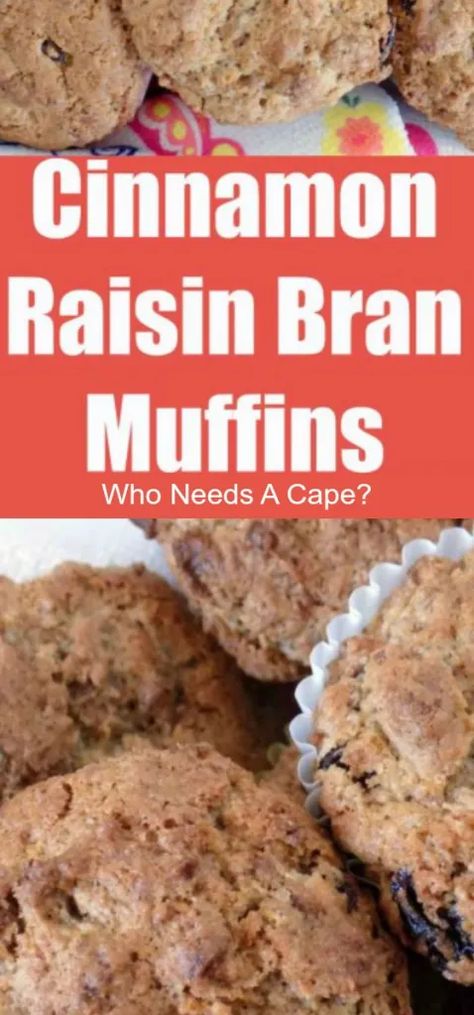 Raisen Bran Muffins, Raisin Bran Cereal Muffins, Bran Flake Muffins, Bran Cereal Muffins, Raisin Bran Muffin Recipe, Raisin Bran Cereal, Raisin Bran Muffins, Easy Biscuits, Bran Muffin