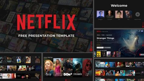 Our Netflix PowerPoint Presentation Template & Google Slides Theme are designed as visual tools to share your favorite movies, talk about your cinema experience. Netflix Powerpoint Template Free, Movie Presentation Template, Netflix Ppt Template, Netflix Home Page Template, Netflix Presentation Template, Google Slide Ideas, Slides Ideas Presentation, Netflix Powerpoint, Netflix Home Page