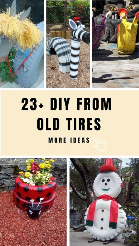 Easy and Fun Painted Pebble Garden Art Ideas Painting Tires How To, Diy Tire Projects Garden Decorations, Upcycle Tires Garden, Projects With Old Tires, Tire Projects Garden Decorations, Tire Upcycle Diy Projects, Ideas For Old Tires Backyards, Backyard Tire Ideas For Kids, Diy With Old Tires