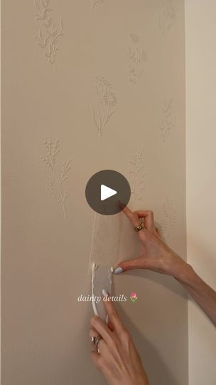 1.4M views · 193K reactions | The sweetest little wall details 🌿

Probably the cheapest and easiest DIY I’ve done to date. Stencils are 🔗 in my highlights! 

#homedecor #diydecor #homediy #walldecor #diyhomedecor #budgetdiy | Jen Lucas | Wallerstedt · Memories (slowed + reverb) Wall Texture Stencil, Homestead Bedroom, Diy Stencil Wall, Diy Textured Wall, Arched Entry Doors, Hexagon House, Wallpaper Stencil, Slowed Reverb, Wall Stencil