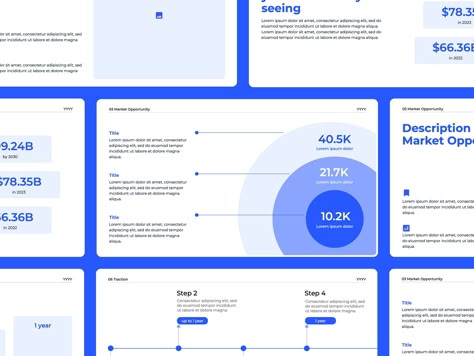 Startup pitch deck presentation by Yuliia Lytvynova on Dribbble Product Roadmap Design, Pitch Deck Design Creative, Data Presentation Design, Inforgrafic Design Idea, Google Presentation Design, Presentation Cover Design, Pitch Deck Design Inspiration, Power Point Design, Diagram Ideas